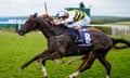 Connor Beasley rides Commanche Falls to victory in the Stewards’ Cup at Goodwood.