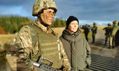 Ukrainian soldier Artem with Stacey Dooley in Ready for War?