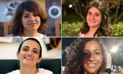 Mada Masr journalists (clockwise from top left) Rana Mamdouh, Sara Seif Eddin, Beesan Kassab and Lina Attalah (editor).