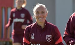 Tameka Yallop at West Ham training this season