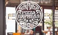 A customer dines at a branch of Pizza Express