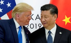 Then president Donald Trump meets China's Xi Jinping at the G20 leaders summit in Osaka, Japan, in 2019