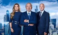 Karren Brady, Alan Sugar and Claude Littner from BBC One’s The Apprentice.