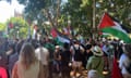 A pro-Palestine rally in Sydney in January.