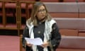 Mehreen Faruqi speaks in the Senate