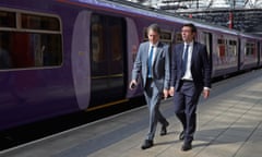 Andy Burnham (R) and Steve Rotheram demand a timetable for improvements. 