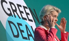 Ursula von der Leyen at a summit on the European green deal in September 2023 in Prague, Czech Republic.