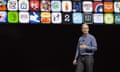 Apple Worldwide Developers Conference Kicks Off In San Francisco<br>SAN FRANCISCO, CA - JUNE 13: Apple CEO Tim Cook speaks at an Apple event at the Worldwide Developer’s Conference on June 13, 2016 in San Francisco, California. Thousands of people have shown up to hear about Apple’s latest updates. (Photo by Andrew Burton/Getty Images)