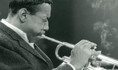 Horns aplenty … trumpeter Lee Morgan at the show’s rehearsals in 1965.