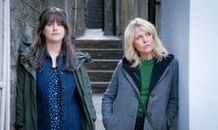 Alison O’Donnell as DI ‘Tosh’ McIntosh and Ashley Jensen as DI Ruth Calder in Shetland