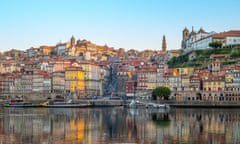 Ribeira Square at Porto by Douro River, Portugal