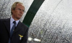 Sven-Göran Eriksson takes charge of Lazio in the Champions League.