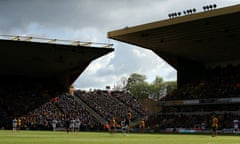 Wolverhampton Wanderers v Fulham FC - Premier League<br>WOLVERHAMPTON, ENGLAND - MAY 04: General view of play during the Premier League match between Wolverhampton Wanderers and Fulham FC at Molineux on May 04, 2019 in Wolverhampton, United Kingdom. (Photo by Jan Kruger/Getty Images)