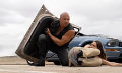 Vin Diesel with Daniela Melchior in Fast X.