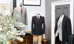 Gieves & Hawkes suits in the Savile Row outlet