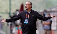 Rafa Benítez during a Dalian Pro game last year