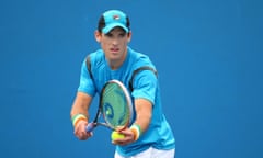 2016 Australian Open - Qualifying<br>MELBOURNE, AUSTRALIA - JANUARY 15:  James McGee of Ireland serves in his match against Radu Albot of Moldova during round two of 2016 Australian Open Qualifying at Melbourne Park on January 15, 2016 in Melbourne, Australia.  (Photo by Scott Barbour/Getty Images)