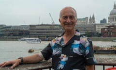 Tony Robinson on South Bank in London