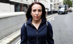 Julian Assange’s partner Stella Moris outside the Old Bailey, London, on 7 September