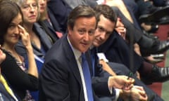 David Cameron is taking PMQs