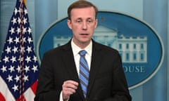 Daily White House press briefing<br>epa10195603 US National Security Advisor Jake Sullivan speaks to the media during the daily press briefing in the Brady Press Briefing Room of the White House in Washington, DC, USA, 20 September 2022. EPA/Ron Sachs / POOL