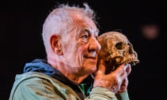 Ian McKellen as Hamlet at Theatre Royal Windsor in 2021.