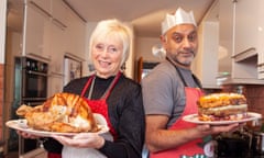 Rich Pelley and his mum in the kitchen