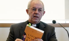 Church of England same-sex partnerships<br>PABest The Archbishop of Canterbury, Justin Welby speaks during a Church of England press conference at Lambeth Palace Library, in south London, after Bishops in favour of gay marriage have praised the Church of England's decision to allow the blessing of same-sex partnerships even though clergy will remain banned from marrying same-sex couples. Picture date: Friday January 20, 2023. PA Photo. See PA story RELIGION Marriage. Photo credit should read: Jonathan Brady/PA Wire