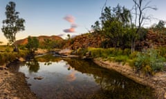 Ormiston Pound River at West Macdonnell Ranges, Northern Territory