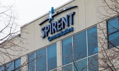 A logo sign outside of a facility occupied by Spirent Communications in Ottawa, Ontario, Canada