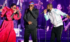 Fugees &amp; Global Citizen Team Up To Kick Off Fugees 2021 World Tour. Tune in to Global Citizen Live on Sept 25<br>NEW YORK, NEW YORK - SEPTEMBER 22: On Wed. 9/22, the reunited Fugees performed at Pier 17 in NYC in support of Global Citizen Live, a once-in-a-generation global broadcast event calling on world leaders to defend the planet and defeat poverty, airing on September 25. The show kicks off the Fugees 2021 World Tour. (Photo by Theo Wargo/Getty Images for Global Citizen)