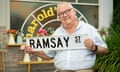 A ristretto on Ramsay St … actor Ian Smith, who plays Harold from Neighbours, outside his coffee shop.