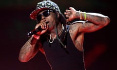  Lil Wayne performing at the 2015 iHeartRadio Music Festival in Las Vegas, Nevada.