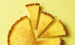 ‘Defiantly plain’: Felicity Cloake’s custard tart.