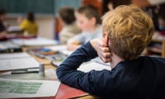 School pupils during a lesson.