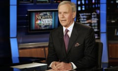 Tom Brokaw delivers his closing remarks during his final appearance as anchor of NBC Nightly News, in 2004.