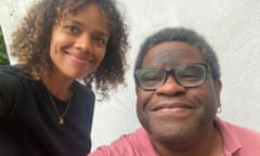 a selfie of comms guru Carys Afoko and award-winning journalist Gary Younge, co-hosts of new weekly podcast Over the Top Under the Radar.