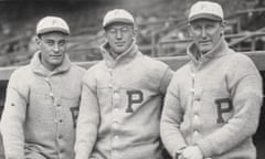 Philadelphia pitcher Lee ‘Specs’ Meadows, center, failed to avoid his 20th loss of the season in a 28 September 1919 loss to the Giants that ended up being the shortest game ever played.