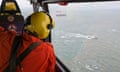 In this photo provided by the Philippine Coast Guard, aerial survey is conducted by Coast Guard Aviation.