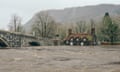 Flooding hits Llanrwst on Boxing Day 2015.