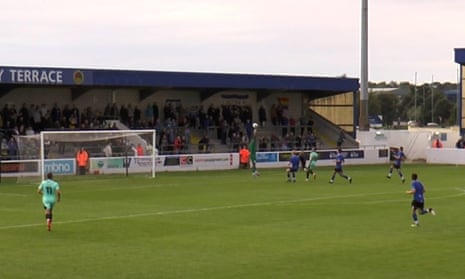 Shades of Bergkamp as Stockport's Antoni Sarcevic scores stunning pre-season goal – video