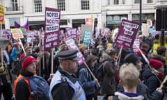 Student protest over access and quality of higher education, London