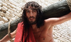 Robert Powell as Jesus of Nazareth in 1977.