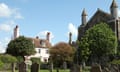 A church yard and house in East Sussex