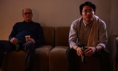 Richard Jenkins and Steven Yeun in The Humans