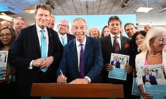 Richard Tice and Nigel Farage at the manifesto launch