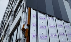 SALFORD, 14 July 2017 - Malus Court, one of the tower blocks of flats in Salford which, in the wake of the Grenfell Tower fire, have had exterior cladding removed leaving insulation exposed. Managed by Pendleton Together housing group for Salford City Council. Christopher Thomond for The Guardian.