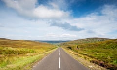 The A836 at Achnabourin, Sutherland, Scotland