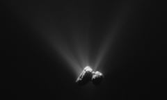 Embargoed to 1900 Friday May 27

European Space Agency handout image of Comet 67P/Churyumov-Gerasimenko, taken by the Rosetta orbiter in August 2015 when the object was at its closest point to the sun. Rosetta found evidence of basic building blocks of life in gases surrounding the comet. PRESS ASSOCIATION Photo. Issue date: Friday May 27, 2016. See PA story SCIENCE Rosetta. Photo credit should read: ESA/Rosetta/Navcam/PA Wire

NOTE TO EDITORS: This handout photo may only be used in for editorial reporting purposes for the contemporaneous illustration of events, things or the people in the image or facts mentioned in the caption. Reuse of the picture may require further permission from the copyright holder.