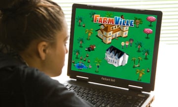 ‘Viscerally satisfying’ … a player of FarmVille in 2008.
